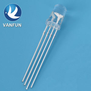 قاد Vanfun RoHS 5 جولة RGB الصمام الوامض 3 ألوان الصمام الثنائي الوامض ~ V الجهد العكسي للإضاءة ماكس 5 فولت - Product Image 5