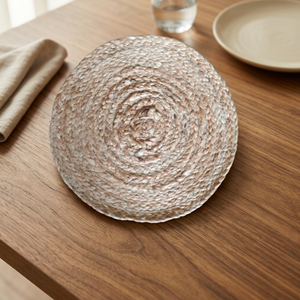 Royal Design Natural Jute Handmade Woven Eco-friendly Customizable Plant Pattern <b>Placemats</b> for Home & Hotel Use Dining Room Use - Product Image 2