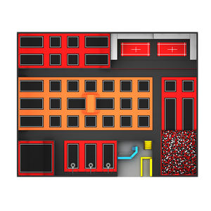 Fabbrica per adulti e bambini <span class=keywords><strong>parchi</strong></span> commerciali parco giochi al coperto trampolino Park con reti - Product Image 3