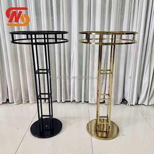 SMOOTH Modern Metal Flower Stand Gold Black <b>Tall</b> Wedding Decoration Flower Rack Stand - Product Image 3