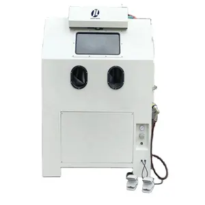 JL-1212W alloy wheel sand blasting machine cabinet with turntable and cart water water tank