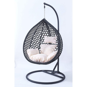 Hot Sales Popular Metal Traditional Hanging Cushion Beach Swings Yellow <strong>Small</strong> Moon Premium Two Seat Garden <strong>Egg</strong> <strong>Chair</strong> Outdoor - Product Image 3