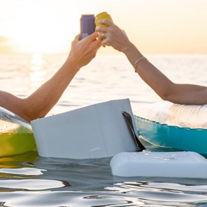 Flotteur sur l'eau en plein air souple face pique-nique boîte refroidisseurs sac glace voiture bière vin eva mousse boisson <span class=keywords><strong>portable</strong></span> coolerbag boîtes de rangement bacs - Product Image 5
