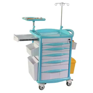 Hot Selling Emergency Hospital Abs Trolley With Low Price
