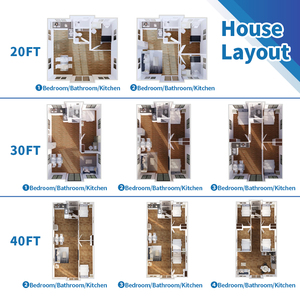 Bão bằng chứng 40ft 20ft hiện đại di chuyển hai cửa hàng mở rộng nhà <span class=keywords><strong>CONTAINER</strong></span> 2 3 <span class=keywords><strong>4</strong></span> 5 phòng ngủ biệt thự đúc sẵn nhà di động - Product Image 4