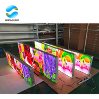 Boîte à lumière publicitaire LED sur pied, rétroéclairée, haute luminosité, pour bannières SEG, vinyle, aluminium et textile, avec luminosité automatique