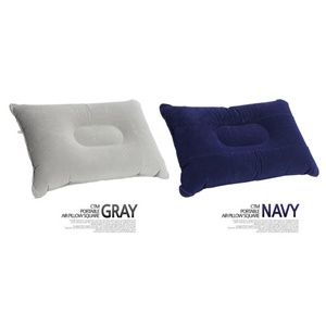 Almohada Inflable de PVC Flocado de Alta Gama, Diseño Engrosado, Antideslizante, Resistente a la Humedad, para Camping, Viajes, Descanso en el Trabajo - Product Image 4