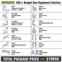 Solution complète d'équipement pour centre de fitness, équipement complet de salle de sport commerciale pour complexe résidentiel, ensemble complet de machines pour projet immobilier