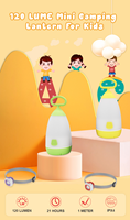 Lanterne de camping rechargeable pour enfants, lampe torche LED pour garçons, source de lumière LED, utilisation à domicile, en extérieur, en randonnée, à l'hôtel, ABS rouge et blanc, certifiée ROHS