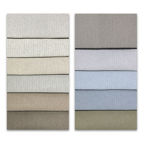 Tessuto per tende in poliestere tessuto a spina di pesce di alta qualità-toni neutri, blocco della luce, ecologico e ignifugo - Product Image 6