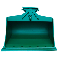 Godet hydraulique inclinable pour excavatrice, idéal pour l'agriculture et la construction, avec angle latéral réglable de 30, 45 et 60 degrés