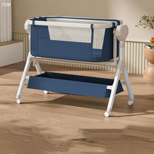 Berceau Électrique Portable pour Bébé, <span class=keywords><strong>Lit</strong></span> Cododo, Chaise Berçante, <span class=keywords><strong>Lit</strong></span> <span class=keywords><strong>de</strong></span> <span class=keywords><strong>Voyage</strong></span>, Nacelle, Berceau Électrique - Product Image 4