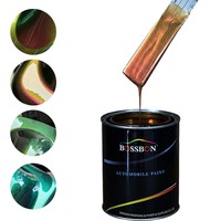 Pintura para Automóviles que Cambia de Color Camaleón Directo de Fábrica, Rojo Perla Metálico, Dorado, Verde, Azul, Pintura de Acabado Automotriz OEM Personalizada