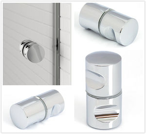 モダンメタル亜鉛合金シャワールームミニガラスドアノブハンドルフィンガープル - Product Image 4