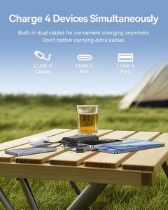 Mini <span class=keywords><strong>Power</strong></span> <span class=keywords><strong>Bank</strong></span> 67W 10000mAh Charge rapide Double USB-C intégré Affichage numérique Chargeur de téléphone portable portable pour - Product Image 5