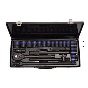 24-Piece High Quality 1/2 Driver Universal Joint Ferramentas Impact Sockets Black Treatment Flex Handle Vehicle <b>Tools</b> SCK24 Dura - Product Image 4