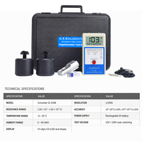 DR.SLAIDE PC SL030B Alat Uji Ketahanan Permukaan ESD Meter Resistivitas Anti-Statik Elektroda Berat Warna Putih Gading untuk Lantai Epoksi
