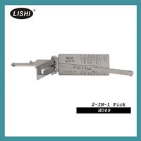 Alat Pembuka Kunci Otomatis LISHI HU46 2-in-1 untuk Kendaraan Opel/Buick, Baja Anti Karat, Profesional untuk Ahli Kunci