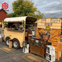 Remorque alimentaire Mobile multifonctionnelle, boîte à cheval, remorque de restauration rapide, chariot de Hot-Dog Mobile, taille personnalisée, à vendre, camion cheval