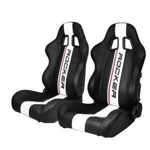 Ghế Đua Jiabeir PVC Da Đen Với Đường Ray Đôi Không Bao Gồm Khung Ghế - Product Image 1