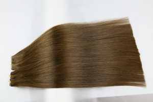 Extensiones de Cabello de Alta Calidad, Trama Doble, Genius Weft 2024 # 4 Colores, 14 Pulgadas, Recto, Se Puede Cortar a Voluntad - Product Image 5