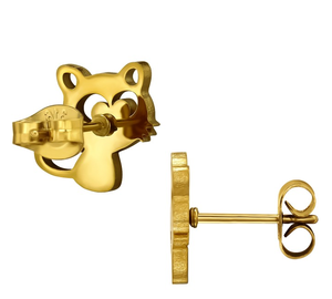 Orecchini Inspire Jewelry Placcati Oro Serie Animali Volpe in Acciaio 316L con Placcatura IPPVD - Gioielli all'Ingrosso <span class=keywords><strong>Eshop</strong></span> - Product Image 2
