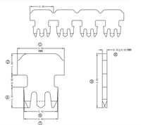 Connecteur RJ45 plaqué or UTP Cat5e Ethernet RJ 45 8P8C Câble réseau LAN Connecteur RJ45 Cat6