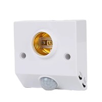 Portalámparas Huayi con Sensor de Movimiento Corporal, Base E27, Interruptor Inteligente Infrarrojo, Enchufe de Pared, AC 110V 220V