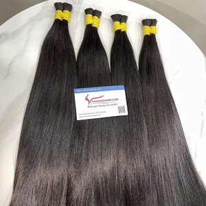 Extension de cheveux en vrac de couleur noire naturelle extension de cheveux de qualité de luxe vietnamienne droite naturelle super vente jusqu'à 30 $ - Product Image 2