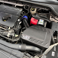 Boîte d'air d'admission d'air froid en Fiber de carbone sèche EDDY nouveau Design avec tuyau en Fiber de carbone pour Ford Focus ST MK4 C519 ST-Line 1.5T