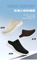 Pantuflas Casuales para Hombre, Transpirables, Cómodas, Ligeras, para Exteriores, con Parte Superior de Malla, Suela Elástica para Verano, Entresuela de EVA