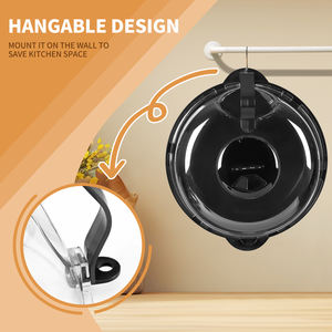 Couverture alimentaire pliable en plastique PP pour micro-ondes, résistante à la chaleur, anti-éclaboussures, protection de surface pour cuisine - Product Image 4