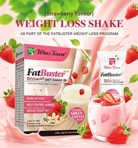 Frullato dimagrante Winstown OEM gusto fragola, a basso contenuto calorico, sostitutivo del pasto, <span class=keywords><strong>per</strong></span> la gestione del grasso e il dimagrimento. - Product Image 1