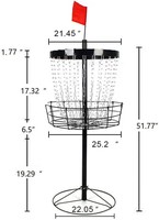 Support de golf 24'' - Support de cible - Mini panier de golf - Trophée de golf