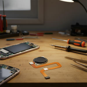 Câble flexible avec lecteur d'empreintes digitales pour Lg K50S Lm X540 noir - Product Image 3