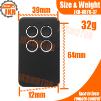 Émetteur sans fil RF de haute qualité 4CH 433MHz 315mhz Télécommande avec boîtier blanc et noir Code face à face Clonage