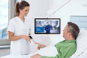 WH1338T Tablette de soins de santé à montage mural 13.3 pouces RK3568 Android Médical Hôpital Médecins Poignée d'appel Affichage numérique Tablette PC - Product Image 6