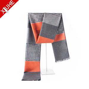 Custom High Quality <strong>Silk</strong> Viscose <strong>Scarves</strong> Wholesale Brushed <strong>Scarf</strong> <strong>Men</strong> - Product Image 6
