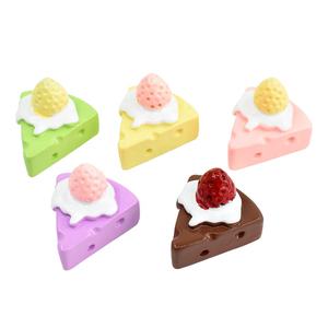 Modelo de Resina de Pastel de Queso Simulado, Miniatura de Comida para Casa de Muñecas, Decoración para Jugar, Abalorio para Accesorios de Joyería - Product Image 6