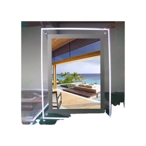 2025 Hot Sale Crystal Acrylic Led <b>Light</b> Box High Brightness Customized Color <b>Window</b> Hanging Display Advertising Poster <b>Light</b> Box - Product Image 2