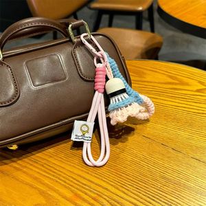 Wholesale Handmade Knitted Badminton Keychain - Finished <b>Wool</b> <b>Craft</b> Bag Charm for Small Gift - Product Image 5