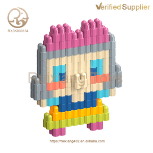 Fourniture d'usine en gros bricolage ABS ensemble de blocs de construction pas cher bricolage bloc de connexion jouets avec alphabet <span class=keywords><strong>math</strong></span>ématique blocs de construction carrés - Product Image 5