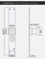 Modul Kamera Mini HD 720P OV9712 Android Sudut Lebar 120 Derajat Mesin Iklan Modul Kamera USB