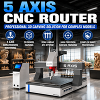 Routeur CNC professionnel 5 axes avec ATC et aspiration pour la fabrication de modèles en mousse EPS, la sculpture en résine et les applications de conception 3D