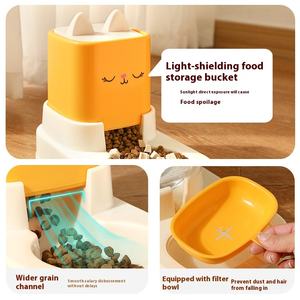 Dispenser air kucing dan anjing pola padat otomatis tempat makan air minum khusus mangkuk makanan dan tempat makan hewan peliharaan - Product Image 4