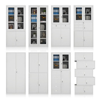 Armoire de classement latérale en acier robuste à 2 tiroirs verrouillables, moderne, pour bureau, atelier, stockage de documents, qualité commerciale, fabrication OEM