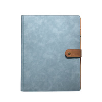 Carnet de notes A4 personnalisé OEM, 100 feuilles, à feuilles mobiles, en cuir thermochromique, avec fermeture magnétique, couleur unie nostalgique, pour le bureau