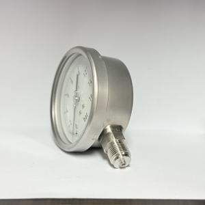 100mm 완전 스테인레스 스틸 진공 압력 게이지 오일 충전 압력계 모넬 - Product Image 5