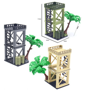 หลายสีWw2ฐานทหารปราสาทMocฐานทหารนาฬิกาTower Houseอุปกรณ์เสริมอุปกรณ์กองทัพของเล่นสําเร็จรูปชุด - Product Image 1