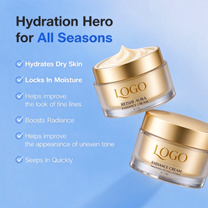 Crème hydratante pour le visage avec cinq types d'acide hyaluronique, squalane, ferment de lactobacillus, soin doux pour la peau, crème faciale - Product Image 4